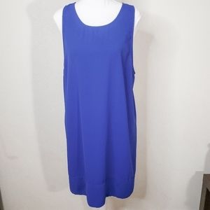 Leith Blue Sleeveless Tunic Dress XL